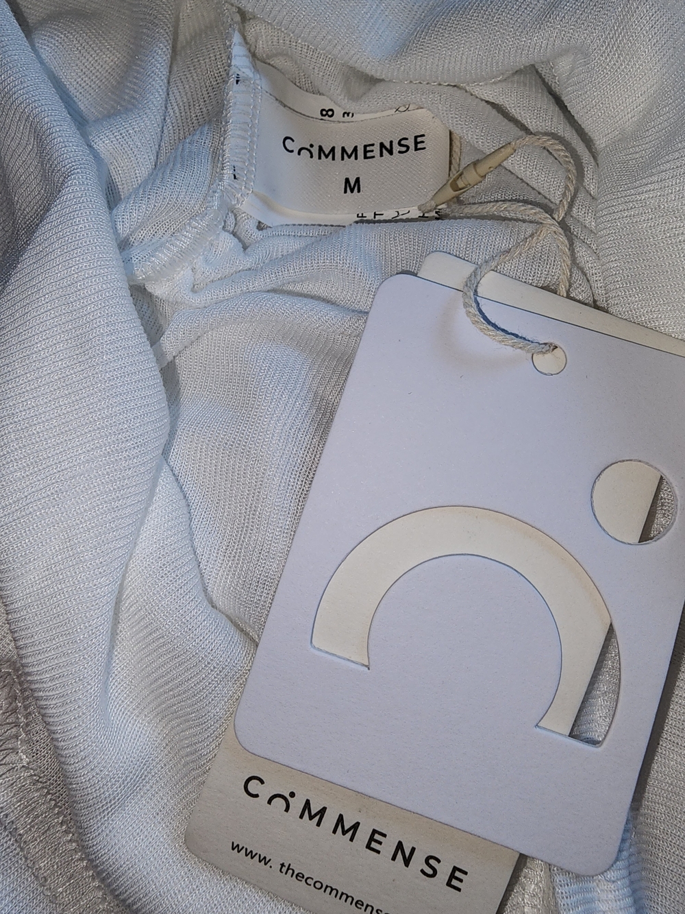 COMMENSE White Cowl Neck Long-Sleeve Women's Top - Picture 7 of 7